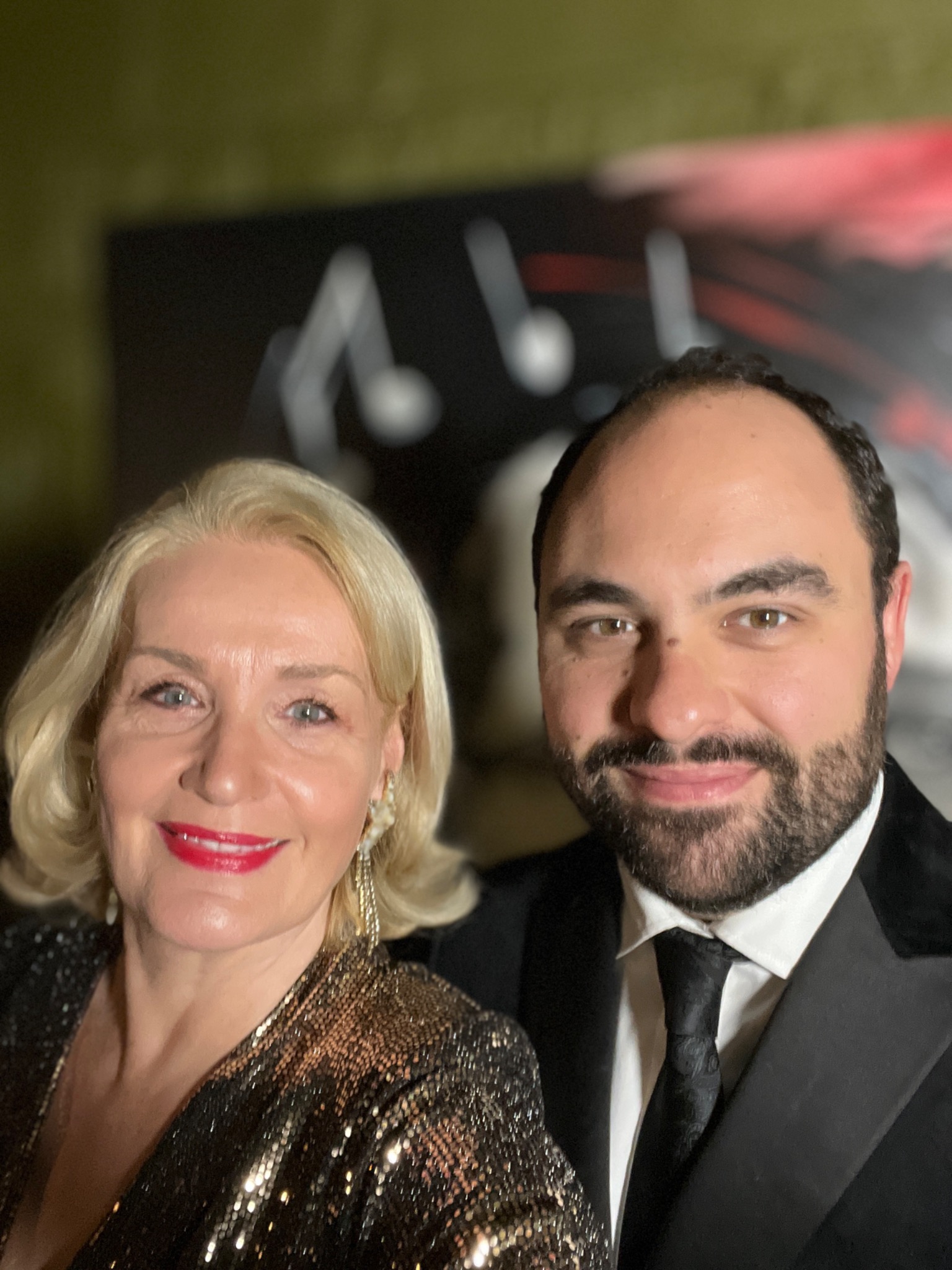 Nicky Gayner and musical director James Doughty together