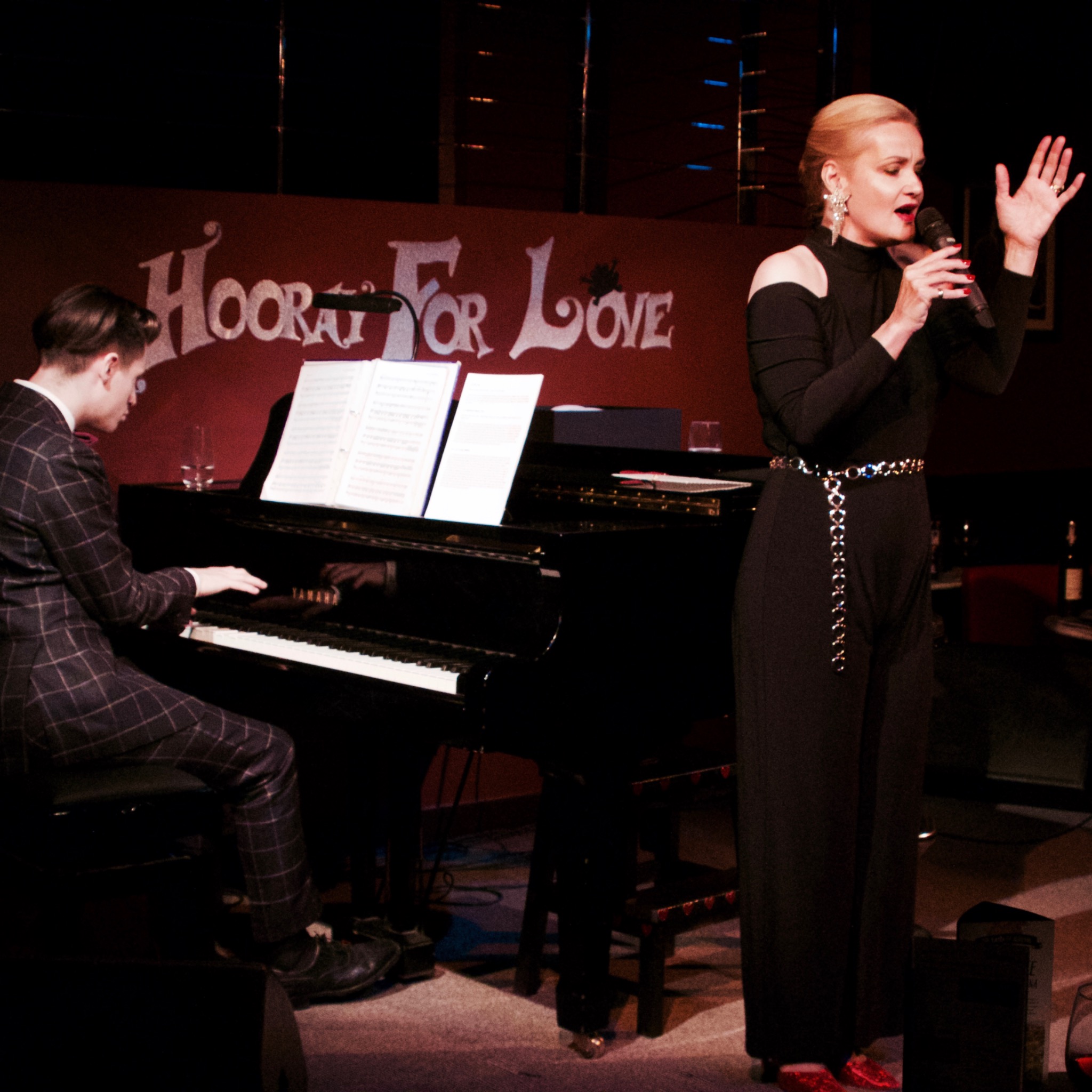 Nicky Gayner and Tom Foskett-Barnes performing Hooray for Love