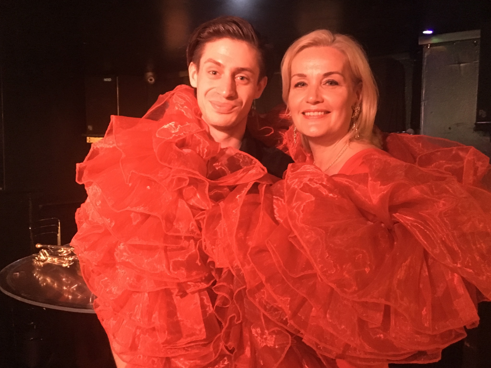 Nicky Gayner with Tom Foskett-Barnes
